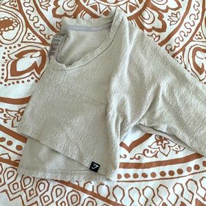 Long sleeve Gymshark 🦈 Towel style Crop Top